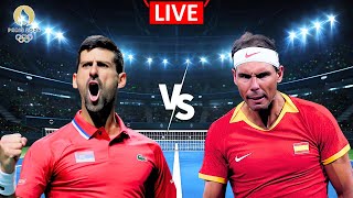 LIVE🔴 Novak Djokovic vs Rafael Nadal  Olympic Tournament Men Singles [upl. by Ettenaj]