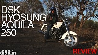 DSK Hyosung Aquila 250  Handson bike review [upl. by Eiramait]