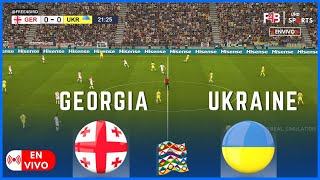 GEORGIA VS UKRAINE EN VIVO  LIGA DE NACIONES DE LA UEFA 2024  SIMULACIÓN Y PUNTUACIÓN EN VIVO [upl. by Tema]