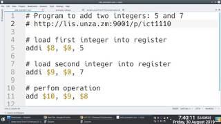 Illustration MIPS Assembly Language Adding Two Operands in MIPS [upl. by Dnalloh900]