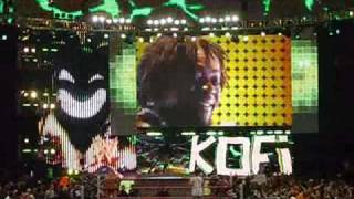 Kofi Kingston entrance LIVE 120709 [upl. by Olympium]