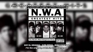 NWA  Chin Check Lyrics Español  Ingles [upl. by Eidnil]