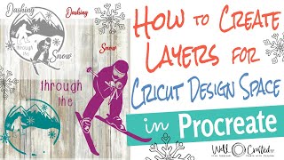 How to Make Quick Layered Designs in Procreate for Cricut [upl. by Ahtael]