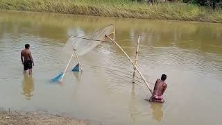 Unique Fishing Technology Shilaboti River Ghatal [upl. by Danyluk]