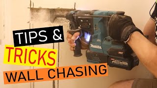 How to Chase Walls  Electricians Tips amp Tricks [upl. by Mohorva304]