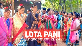 Lota pani engagement ceremony sadri vlog  Kutra odisha 2024 AnugrahSoreng [upl. by Demott]