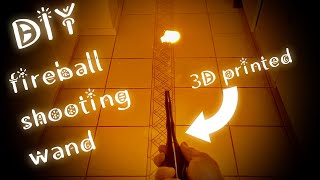 DIY  How to built a real fire ball shooting magic wand harry potter  like 3d printed wand [upl. by Braeunig241]