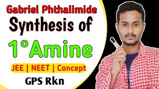 Gabriel Phthalimide Synthesis of 1° Amine  JEE  NEET  12 th  Reaction Mechanism  Chemistry [upl. by Valsimot]