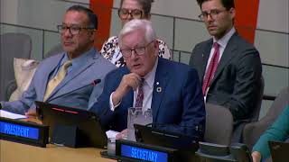 Welcoming of the New President of ECOSOC HE Mr Bob Rae Canada [upl. by Airitac500]