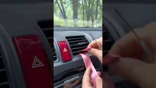 Cómo hacer porta celular de emergencia para tu auto con cinta de satín Manualidades geniales [upl. by Ettesyl]