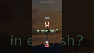 10sec Korean  What is 「nat」 in english koreanlanguage koreanlanguagelearning [upl. by Lemkul]