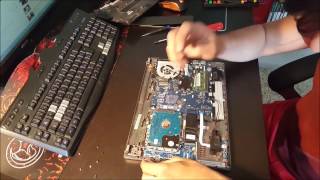 Disassembly Lenovo M30 70  install ssdupgrade ram  change screen [upl. by Sakiv]