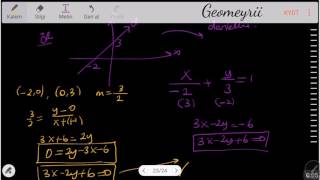 Analitik Geometri  Eğimi Ve Bir Noktası Bilinen Doğru Denklemi  26 [upl. by Demb]