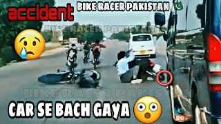 Race Accident in karachi  FreeStyle Race  BIKE RACER PAKISTAN [upl. by Aihsiek]