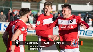 Salford City 50 AFC Fylde  201617 National League North [upl. by Dlanar]