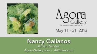 Artist Nancy Stella Galianos at Agora Gallery in New York City [upl. by Etnud533]