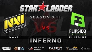 NaVi vs FlipSid3  Map 3  Inferno Starseries XIII [upl. by Nevarc]