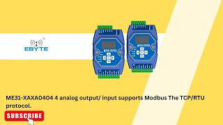 ME31XAXA0404 4 analog output input supports Modbus The TCPRTU protocol [upl. by Britte]