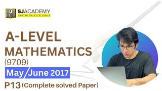 As Level Math MayJune97092017 P13 Complete Solved Paper [upl. by Ayoras]