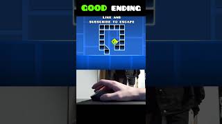 Geometry Dash Cube Trap GOOD Ending 😂 shorts [upl. by Dlorad]