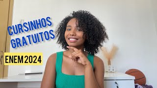 CURSINHOS GRATUITOS para estudar para o ENEM 2024 [upl. by Alauqahs702]