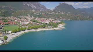 Toscolano Maderno 4K drone video Camping ToscolanoGarda  Italy  01082022 Mavic pro [upl. by Sibyl972]