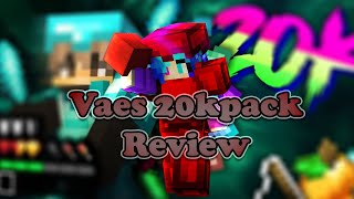 Vaes 20k pack reviewbest pack for minecraft 2021 [upl. by Nidnarb]