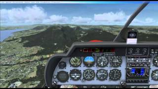 Vol VFR commenté de Neuchâtel à Gruyères en DR400 FSX [upl. by Wiley]