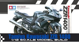 Tamiya Kawasaki ZZR 1400 112 Scale Model Build [upl. by Kirtley]