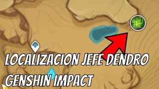 Localizacion Jefe Hipostasis Dendro  Desierto Sumeru  Genshin Impact [upl. by Ydnor]