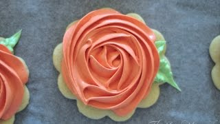 Rosette Cookies with Royal Icing [upl. by Eliak482]