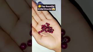 Create a STUNNING Pearl bracelet in JUST 1 minute shorts viralvideo braceletmaking [upl. by Egoreg]