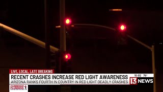 Recent crashes bring focus to red light running in Tucson [upl. by Atsyrt]