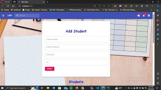 Student Management System React JSSpring Boot and MySQL [upl. by Idaf]