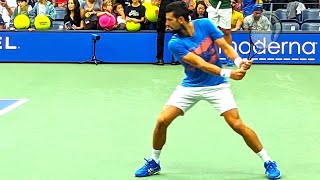 Novak Djokovic Backhand Power Slow Motion [upl. by Yve]