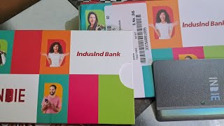 Indusind Indie Saving Account Visa Signature Debit Card Unboxing indusind zero balance account [upl. by Kcirded]