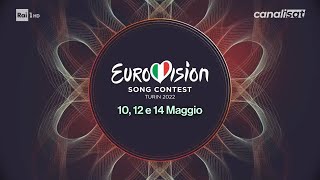 Eurovision 2022  promo Rai 1 [upl. by Aekerly]