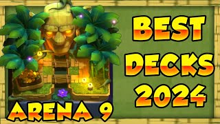 Best Arena 9 Decks Jungle Arena Decks in Clash Royale  Best Clash Royale Arena 9 DECKS 2024 [upl. by Wilkison]