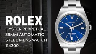 Rolex Oyster Perpetual 39mm Automatic Steel Mens Watch 114300 Review  SwissWatchExpo [upl. by Irod]