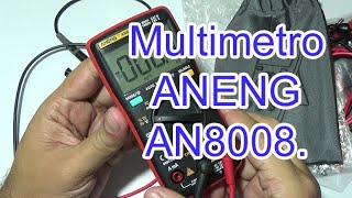 Probando el multimetro ANENG AN8008 Banggood [upl. by Aicerg]