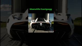 Faster then Bugatti😳😱 koenigsegg bugatti fastestcar automobile trending trollface [upl. by Enilekaj]