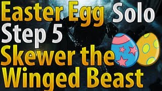 Black Ops 2 Zombies Origins  Easter Egg SOLO  Step 5  Skewer the Winged Beast [upl. by Neehar]