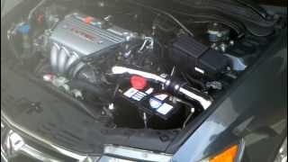 Acura TSX KampN Intake 1st Start up and rev [upl. by Alsworth265]