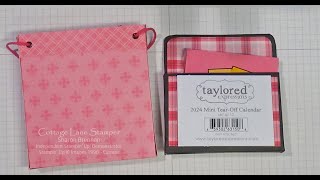 Gift bag for Post It Note Holder with Calendar [upl. by Ahsinirt]