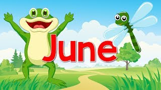 June  Fun Song for Kids  Month of the Year  Jack Hartmann [upl. by Elka26]