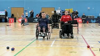 UK Boccia Championships 26112023 ½ Final 407 Sophie Newman vs 405 Tyler McLelland BC4 [upl. by Older553]