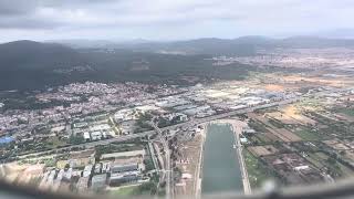 Vueling Airbus A320neo Cloudy Landing Barcelona Runway 06L [upl. by Suivatal102]