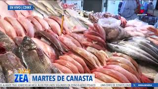 Así los precios de los pescados y mariscos en La Nueva Viga esta Semana Santa  Francisco Zea [upl. by Romelle]