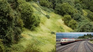 H0 Modellbahn Es grünt und blüht mächtig in der Wüste  Fahrbetrieb mit neuem TEE [upl. by Laehcym]