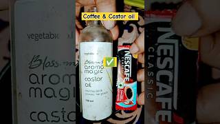 coffee powder  castor oil for hair growth ✅ shorts [upl. by Nairahcaz]